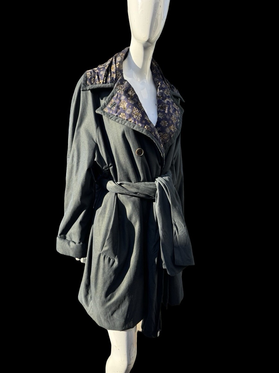 Vintage Early 90s ROMEO GIGLI raincoat Trenchcoat Coat Size 42