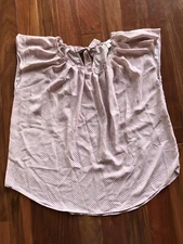 LAUREN CONRAD ~ Mauve Pink & White Checked Shirt ~ Size XXL