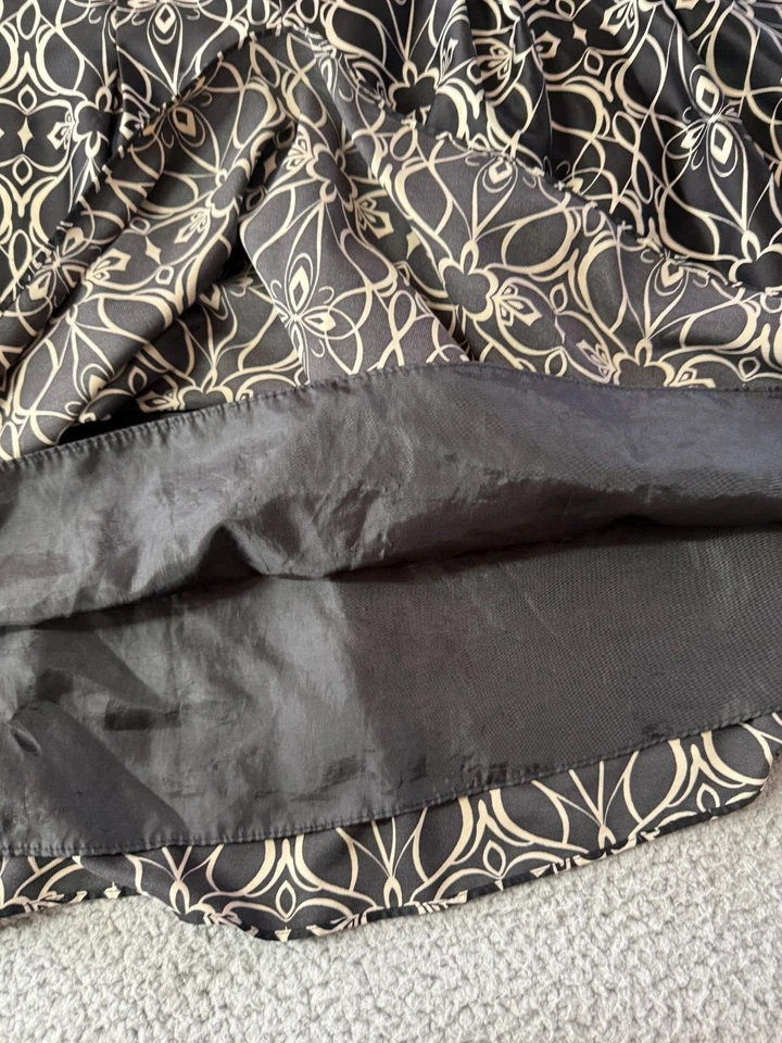 Falda para mujer Mossimo marrón tostada hasta la rodilla forrada cremallera lateral talla 18 Foto 3 de 4