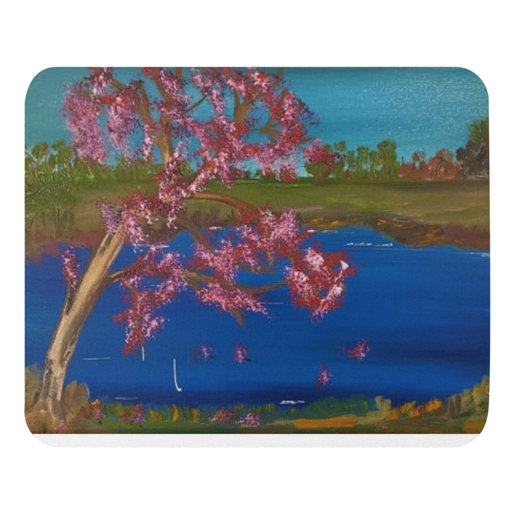 Tapis de souris art original front de lac