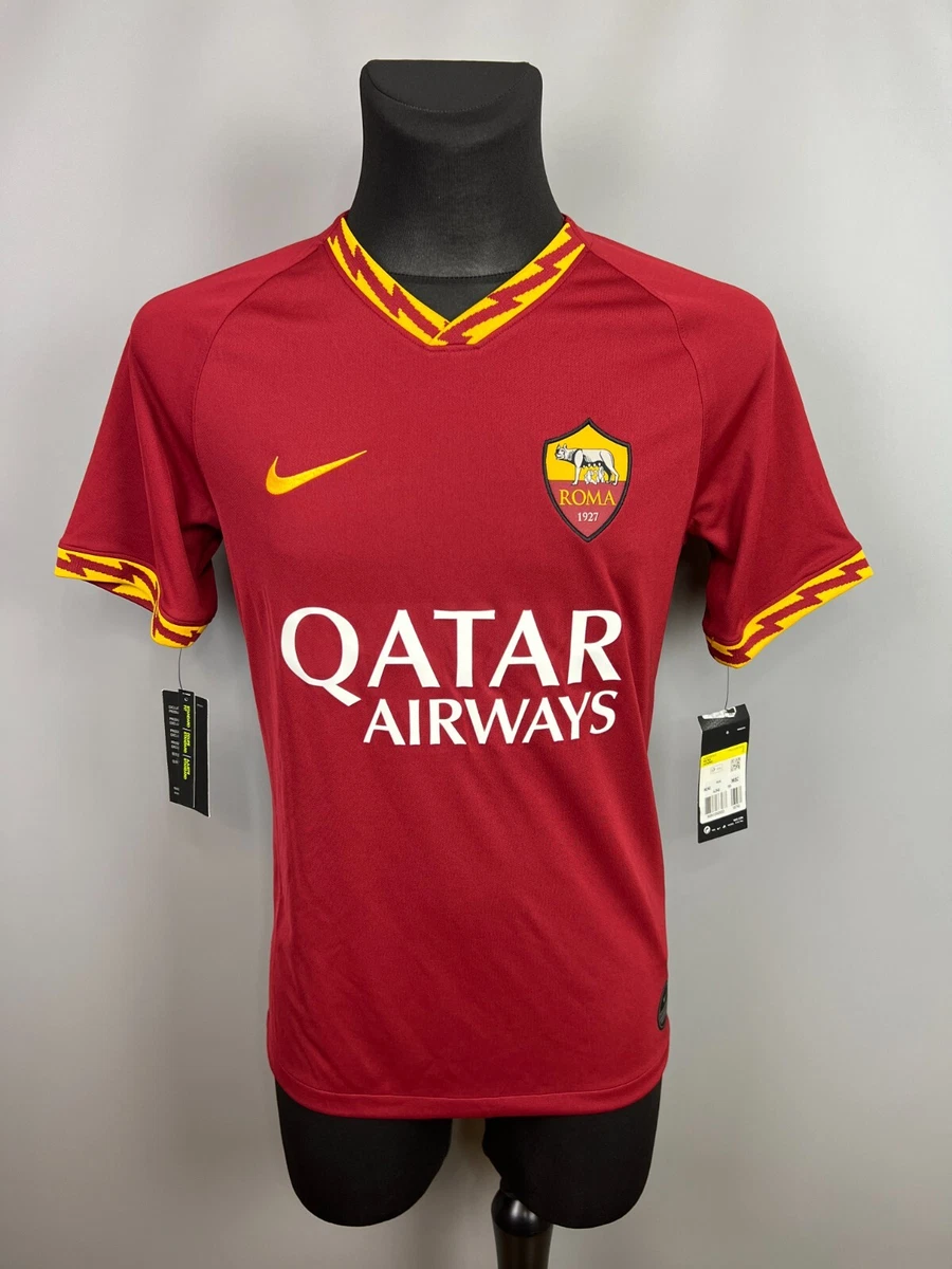 AS ROMA 2019 2020 HOME SHIRT FOOTBALL SOCCER NIKE AJ5559 613 MENS SIZE S