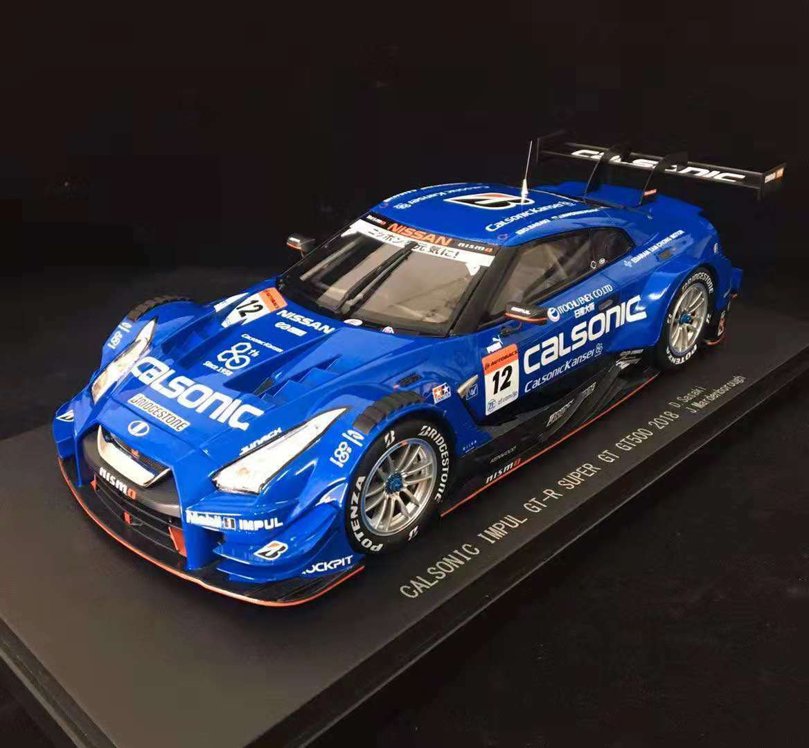 EBBRO 1/18 Nissan GTR 2018 CALSONIC IMPUL SUPER #12 GT500 EBBRO 1/18 Nissan GTR 2018 CALSONIC IMPUL SUPER #12 GT500