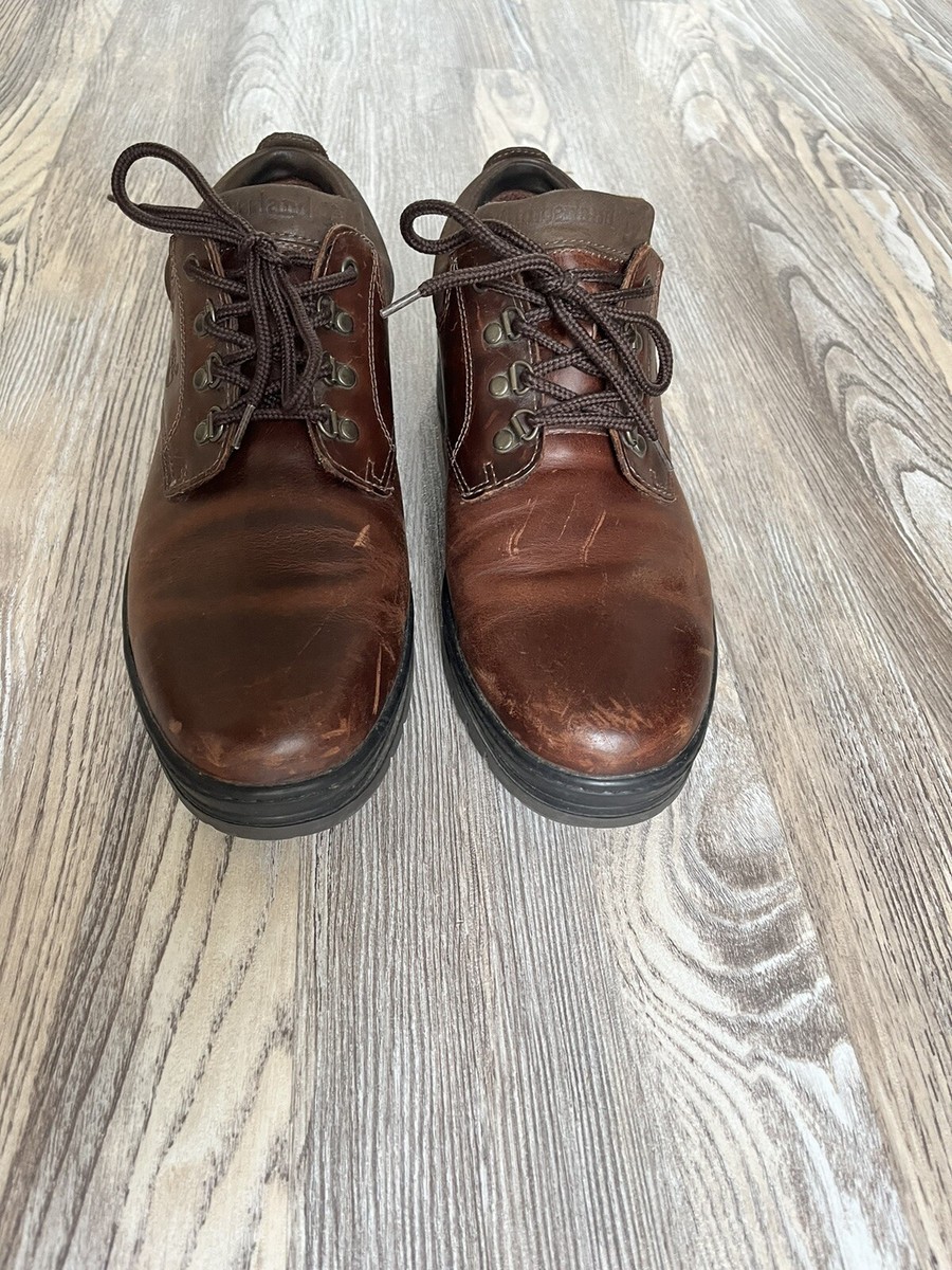 Timberland Men\'s Size 12 Ankle Boots Brown Leather BP Timberland Boots Mens Size 12M Brown Leather Ankle Pull On  main image 2