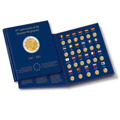Münzalbum PRESSO Erasmus für 23x 2  Münzen 2022