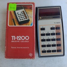 Texas Instruments Ti-1200 Electronic Calculator Vintage In Box