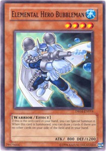 Elemental Hero Bubbleman - DR04-EN014 - Common - Unlimited Edition x3 - Lightly