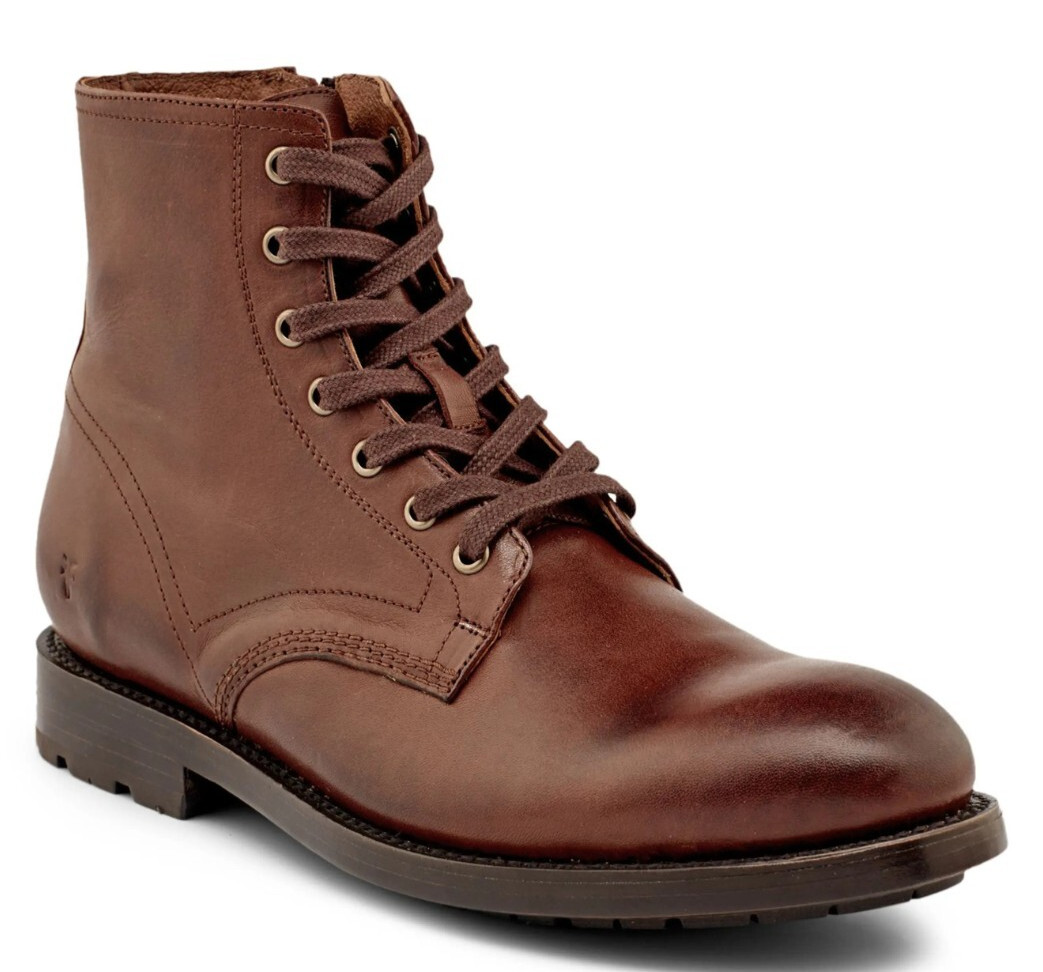 Мужские армейские ботильоны Frye Bowery на шнуровке коричневого цвета, размер 10 D
