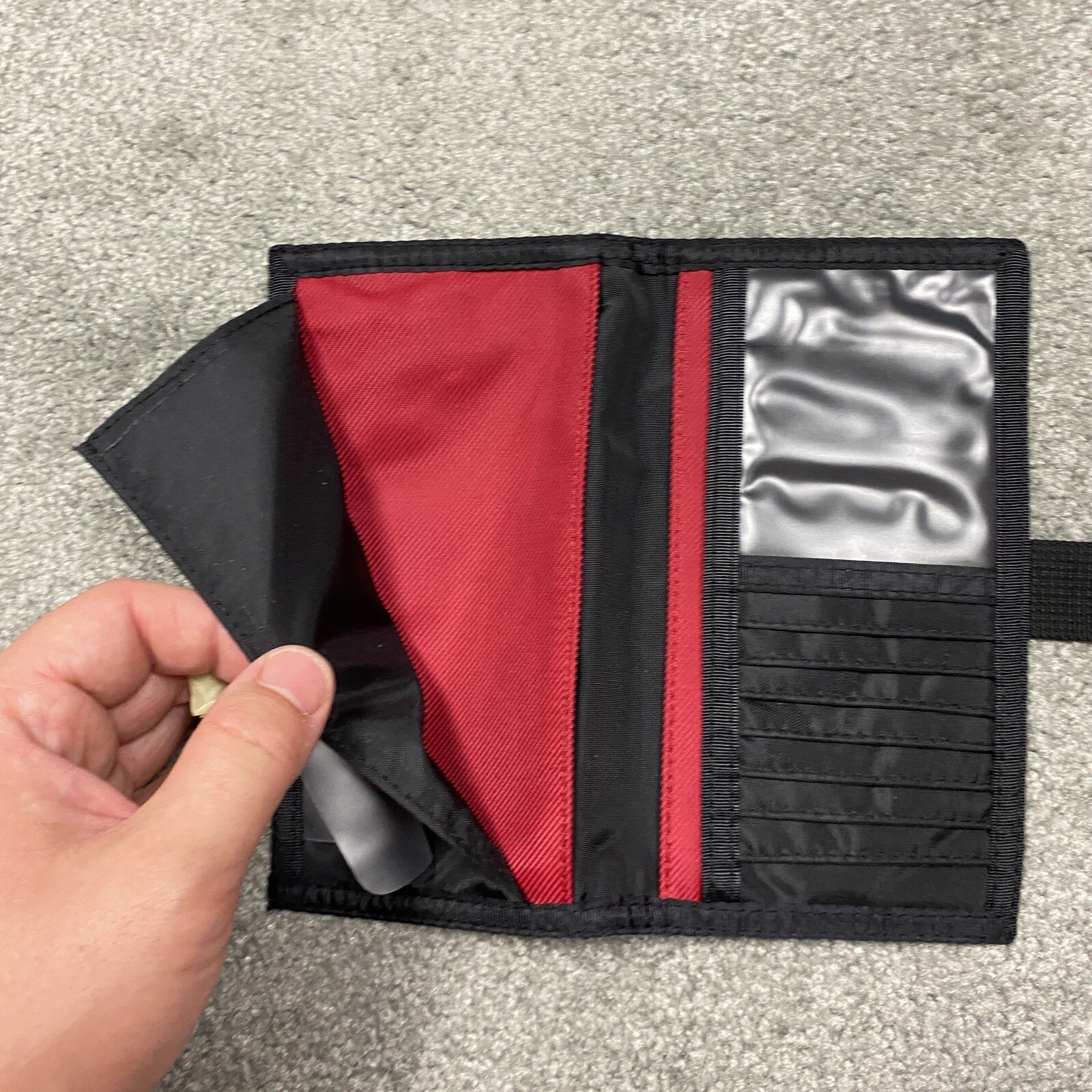 Vintage Eddie Bauer Nylon Travel Wallet Large Bifold … Gem