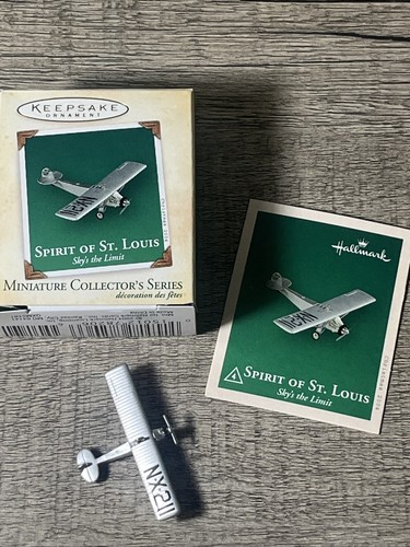 HALLMARK KEEPSAKE MINIATURE ORNAMENT SPIRIT OF ST. LOUIS SKY'S THE LIMIT MIB '04 - Picture 3 of 3
