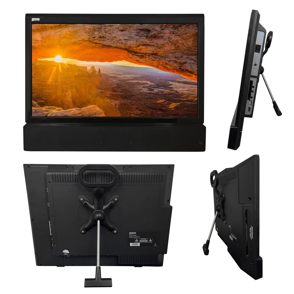 19" LED HD  240v / 12v TV  DVD + Sound Bar, SAT Receiver Caravan Motorhome Boat - Image 2 of 4