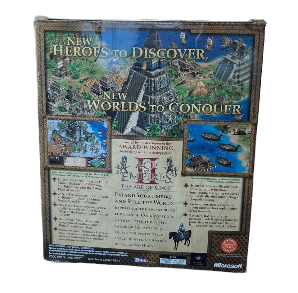 Age of Empires 2: The Conquerors Expansion Big Box PC *SEALED* - Image 3 of 4