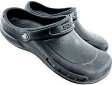 Crocs 10075 Black Closed Toe Slip Resistant Clog Shoes Men's 9 or Women's 11