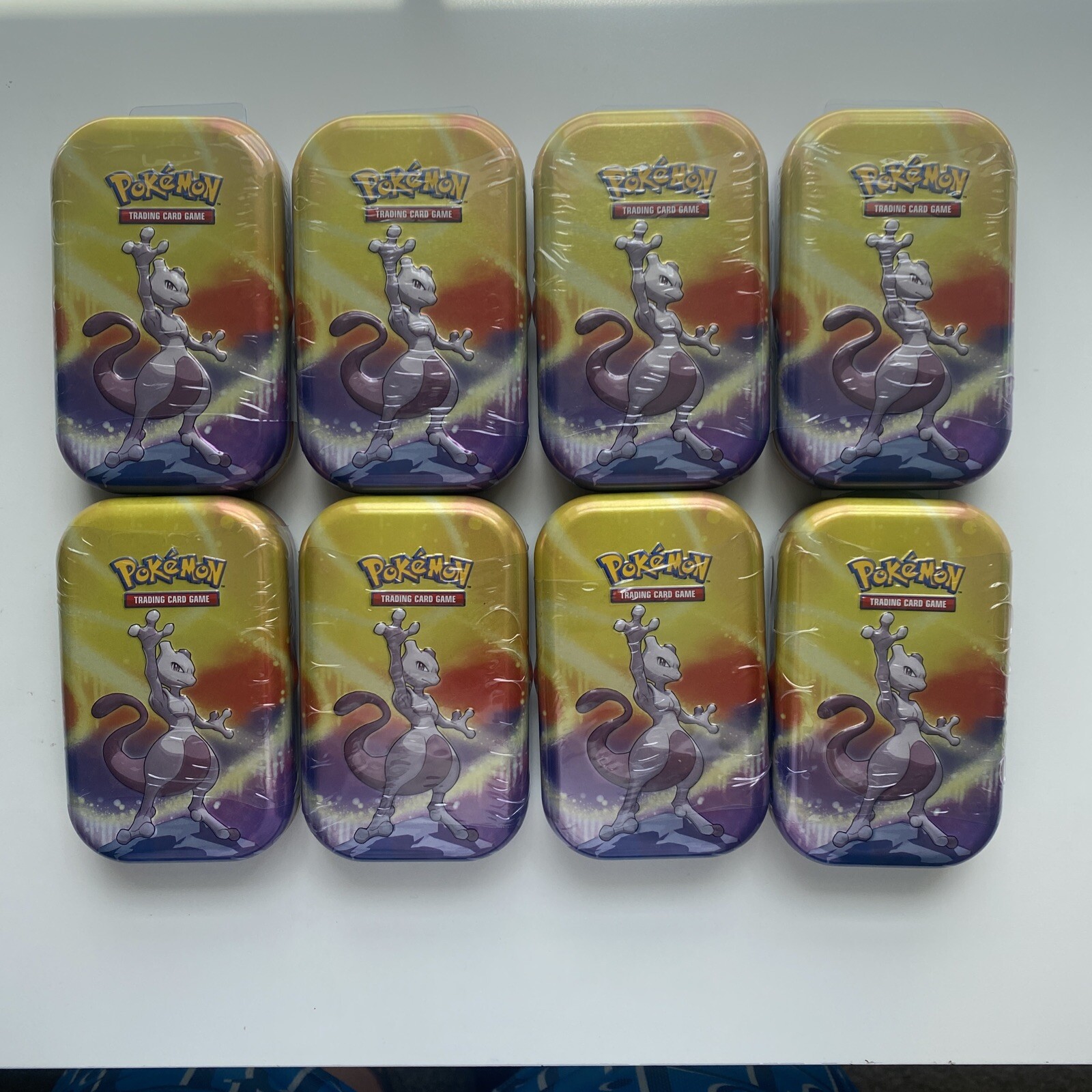 8 Kanto Power Mewtwo Mini Tins Factory Sealed Pokemon TCG Brand New