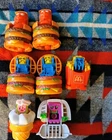 Vtg McDonald's Changables Lot 80s 90s Transforming Happy Meal Food Robots 7