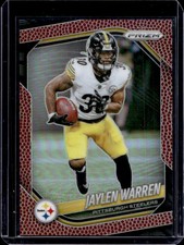 2025 Panini Prizm Jaylen Warren Pigskin #/180 Steelers
