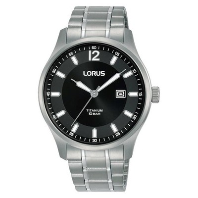 Lorus RH995QX9 Gents Quartz Titanium Date Dial 100m W/R Watch 2 Year Warranty