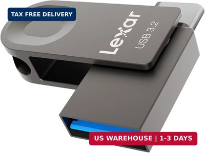 Lexar E32C 64GB Type-C USB Flash Drive, USB-A&USB-C 3.2 Gen 1 Dual Drive OTG 100