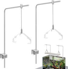 2Pcs Aquarium Light Rack, Adjustable Aquarium High Brightness Light Hanging Hold