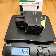 Used Genuine Lexmark 78C1XC0 Cyan Toner Cartridge