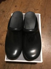 BNIB Dansko black leather clogs/39