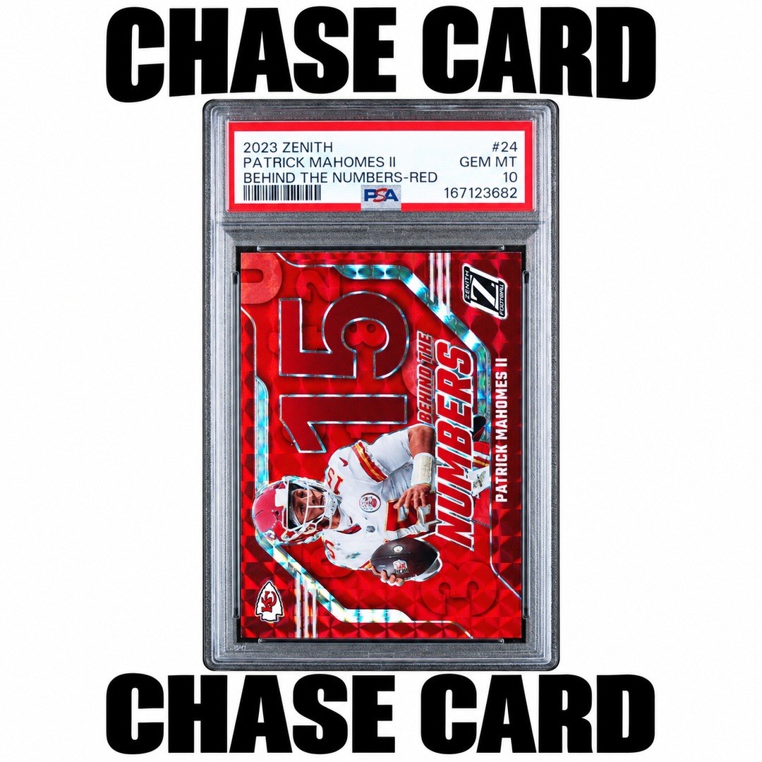 🔥Slab Pack🔥Patrick Mahomes Behind the Numbers Red Prizm PSA10 