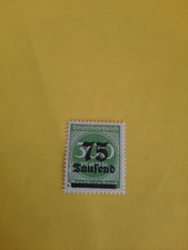 Germany 1923  Numeral stamp Inflation   Overprint    75T.Mk /1000Mk.    MNH