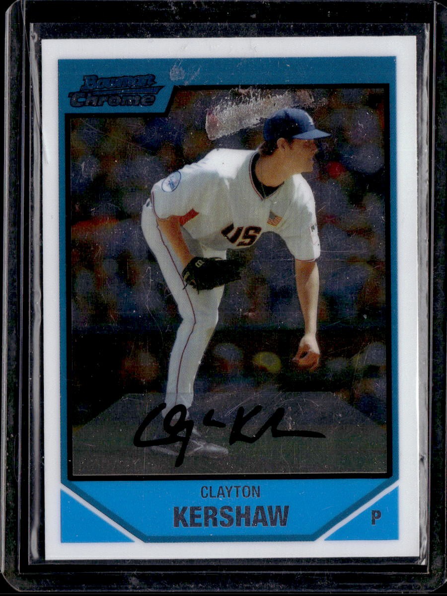2007 Bowman Draft Picks & Prospects #BDPP77 Clayton Kershaw Chrome Prospects