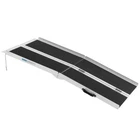 60 inch Folding Wheelchair Ramp Portable Non-Slip Mobility Scooter Car Stairs