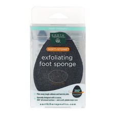 Earth Therapeutics Soft Stone Exfoliating Foot 1 Count Pack of 1 , Black