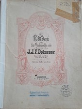 Noten, Cello, 3 Hefte mit Etüden f. Violoncello, Fortgeschrittene, Dotzauer