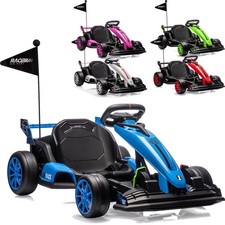 24V Electric Go Kart 200W Dual Motor, 12km/h, Drift Wheels, Foldable, Adjustable