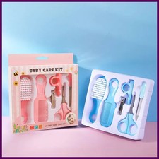 6pcs Baby Care Set Hair Comb Grooming Brush Set Nail Trimmer Scissors Clipper