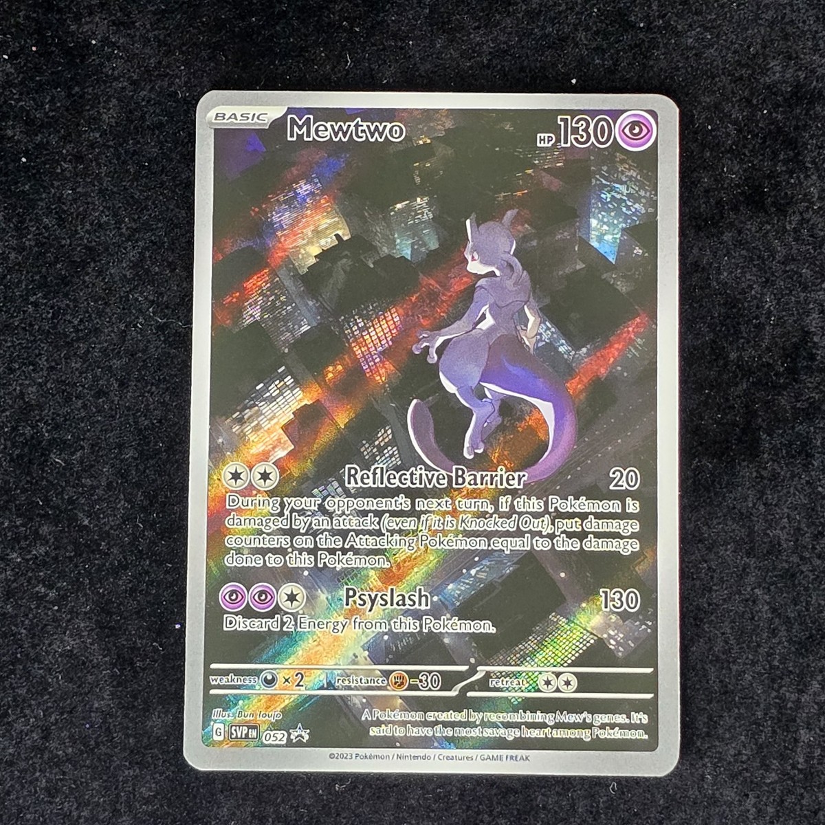 Mewtwo SVP052 Illustration Rare Black Star Promo 052 S & V