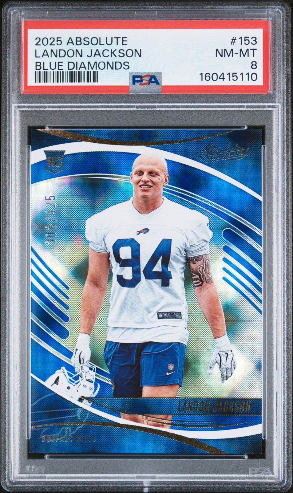Landon Jackson Panini Absolute #153 Blue Diamonds