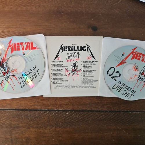 METALLICA 15 Pieces Of Live Shit Binge & Purge 1993 US PROMO 2 CD RARE