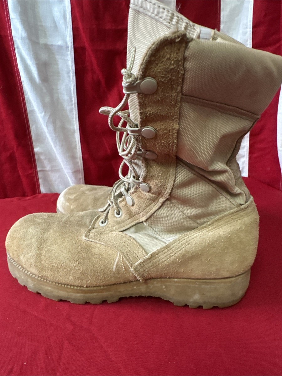 7W Military Desert Desert Tan Hot Weather Army Combat Boots E206