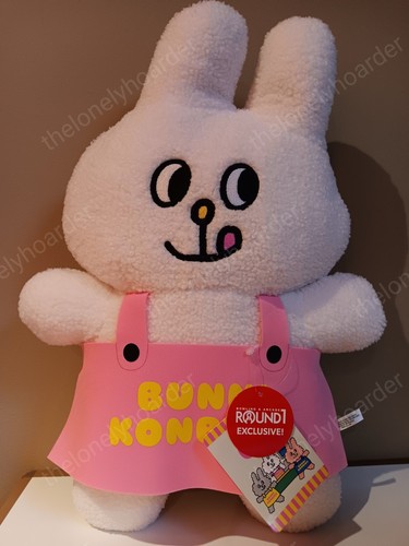Bunni Konbiny weißes Kaninchen rosa Schürze Mayo 12 Zoll Plüsch Neu mit Etikett neu US-Verkäufer  - Bild 1 von 6