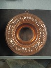Vintage Copper Tone Aluminum 3 1/2 Cup Jell-o Mold  CAKE Ring Decor — photo 1