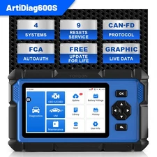 2025 TOPDON AD600S V2.0 Car Scanner Engine ABS SRS SAS TPMS EPB Diagnostic Tool