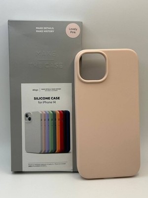 elago iPhone 14 Hülle Flüssig Silikon Premium Ganzkörperschutz Lovely Pink