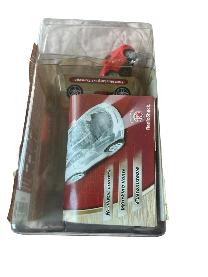 Radio Shack Zip Zaps Micro RC Car Red Ford Mustang 1:64 As Is - Image 3 of 4