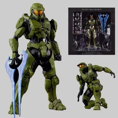 MARKENLOS Halo Infinite PVC Statue Master Chief & Grappleshot,Halo Master Chief Infinite