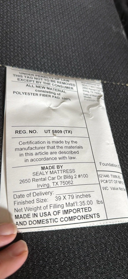 Base de cama doble XL, paquete de 2 bueno para cama doble XL o king size Foto 2 de 3