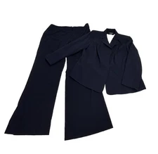 Worthington women's stretch separates pants suit navy size 20W pants/jacket