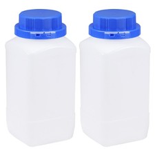 Lab Reagent Bottle Plastic,1000ml Sample Sealing Liquid Storage Container 2X