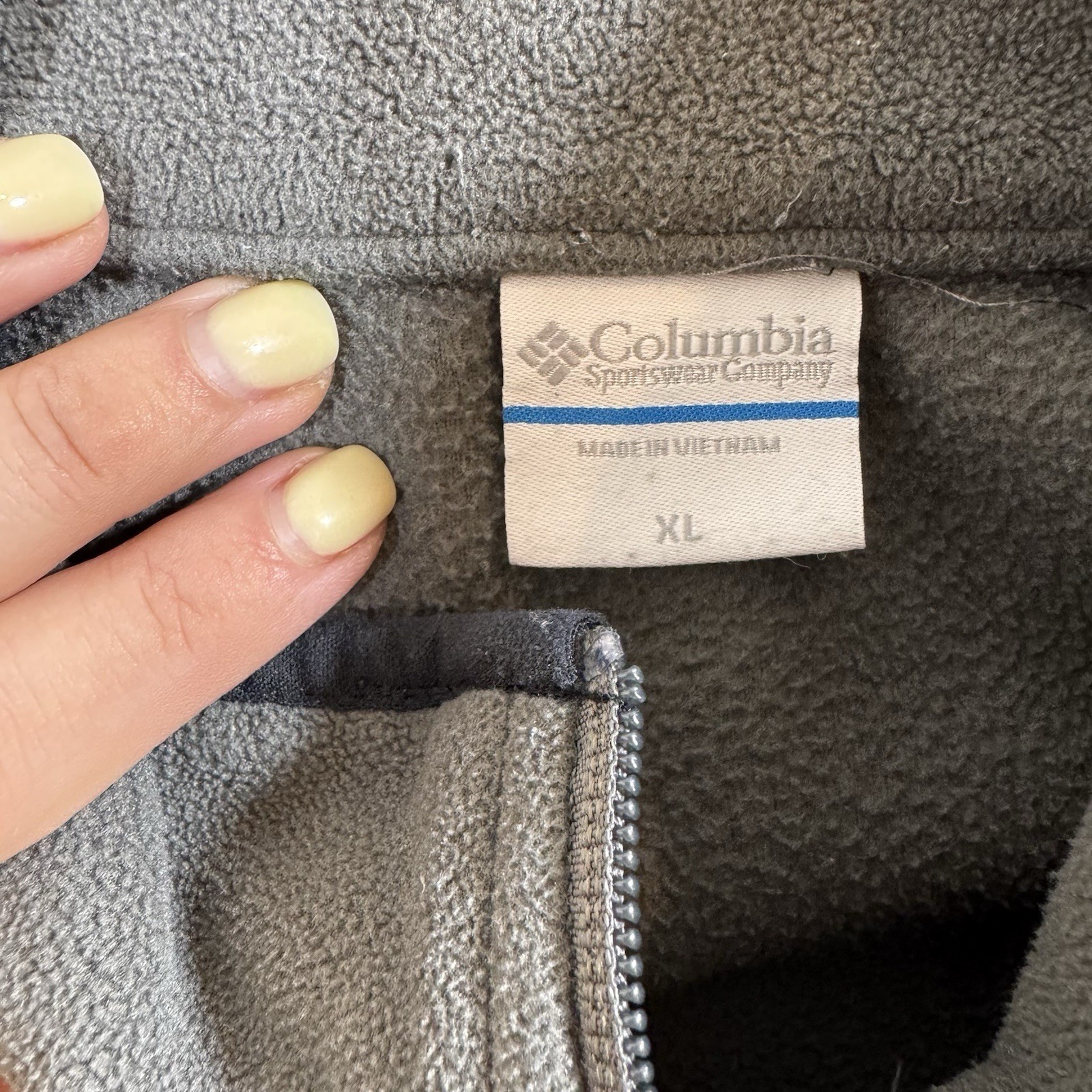 Columbia Men Full Zip Basic Jacket Solid Polyeste… - image 3