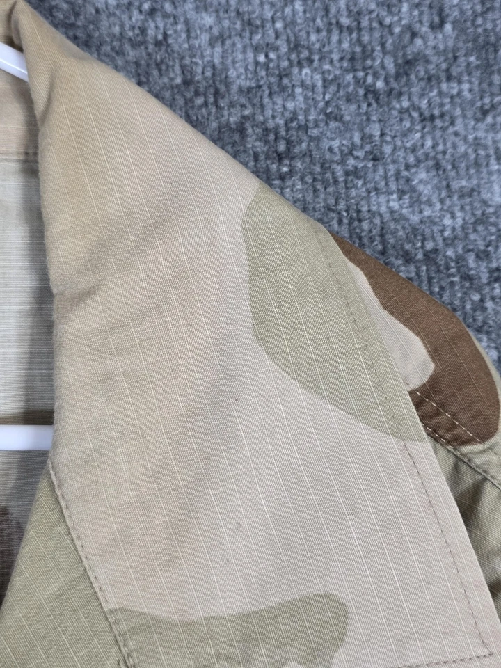 VINTAGE US Army Jacket Mens Large Long Desert Camo DCU Combat Coat Ripstop 90s - Image 4 of 4