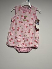 Vintage Carters Romper Strawberries And Flowers Size 24 Months New