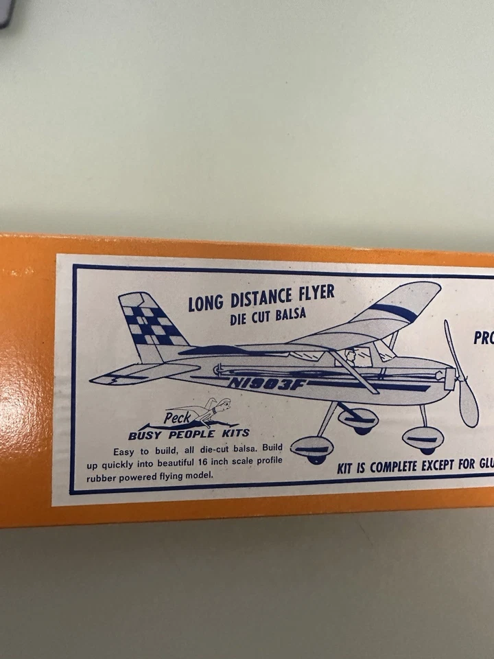 Vintage Complete Cessna Flying Model 15 3/4inch Kit Wooden Peck Polymers USA - Image 2 of 4