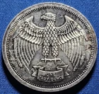 A 1 Troy Ounce .999 Fine Silver 1974 Letcher Mint Stylized Eagle Round, 1oz .999